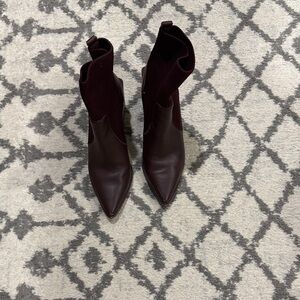 Steve Madden Dark Burgundy Heeled Boots